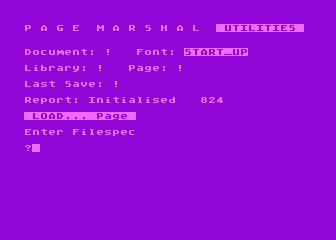 Page Marshal atari screenshot