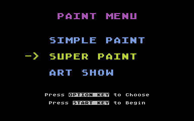 Paint atari screenshot