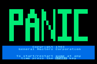 Panic atari screenshot