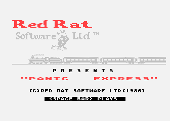 Panic Express atari screenshot