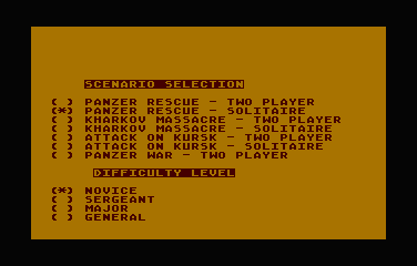 Panzer War atari screenshot