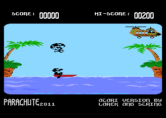 Parachute 2011 atari screenshot