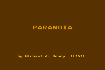 Paranoia atari screenshot