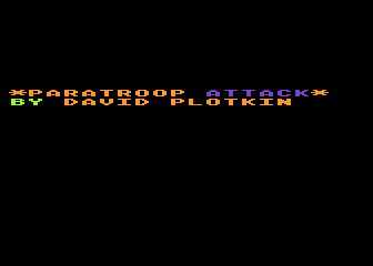 Paratroop Attack atari screenshot