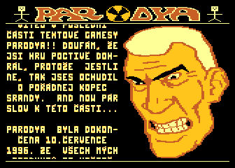 Parodya atari screenshot