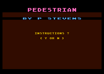 Pedestrian atari screenshot