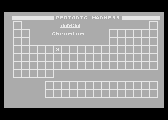 Periodic Madness atari screenshot