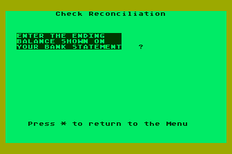 Personal Finance atari screenshot