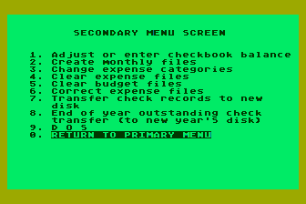 Personal Finance atari screenshot