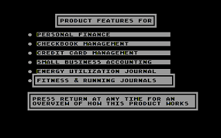 Personal Finance and Record Keeping atari screenshot