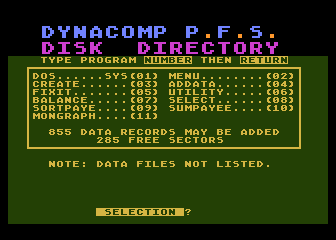 Personal Finance System atari screenshot