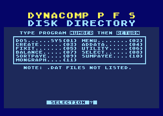 Personal Finance System atari screenshot