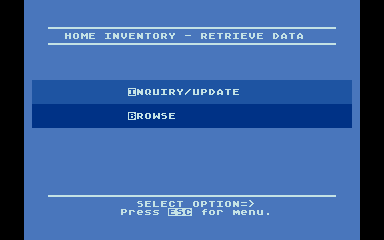 Personal Inventory Manager atari screenshot