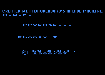 Phönix I atari screenshot