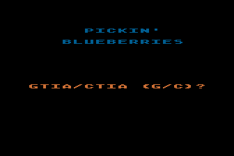 Pickin' Blueberries atari screenshot