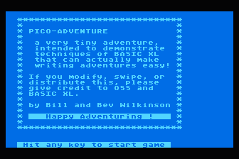Pico-Adventure atari screenshot