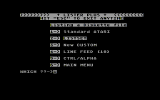 Picture Plus / Lister Plus atari screenshot