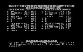 Picture Plus / Lister Plus atari screenshot