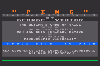Ping atari screenshot