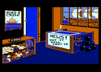 Pirates of the Barbary Coast atari screenshot