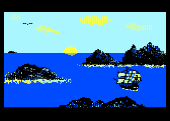 Pirates of the Barbary Coast atari screenshot