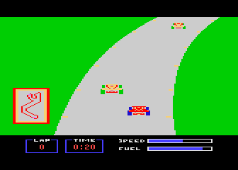 Pitstop atari screenshot