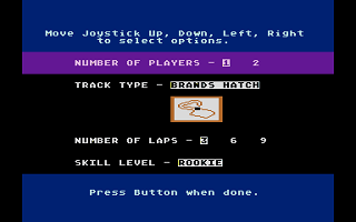 Pitstop II atari screenshot