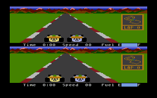 Pitstop II atari screenshot