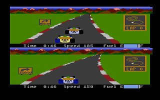 Pitstop II atari screenshot