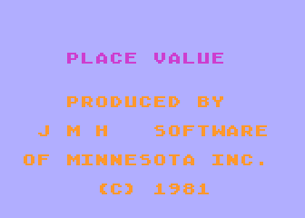 Place Value atari screenshot