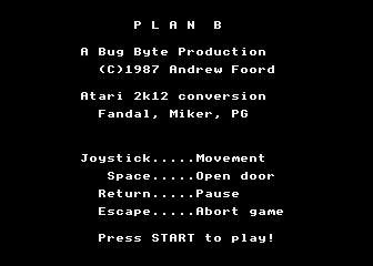 Plan B atari screenshot