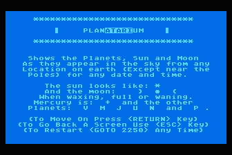 PlanATARIum atari screenshot