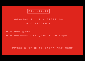 Planetfall — screenshot 1