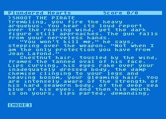 Plundered Hearts atari screenshot