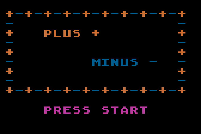 Plus Minus atari screenshot