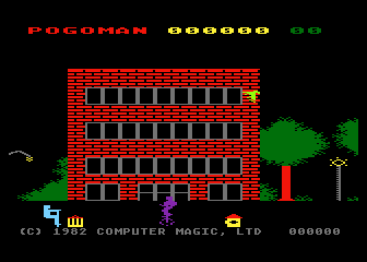 Pogoman atari screenshot