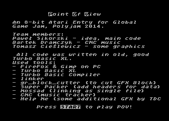 Point of View atari screenshot