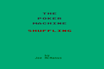 Poker Machine atari screenshot