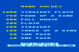 Poker Solitaire 2023 atari screenshot