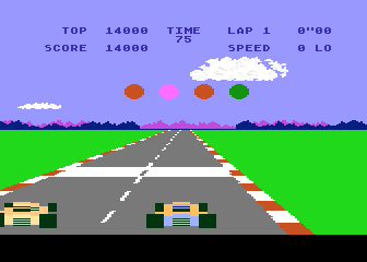 Pole Position atari screenshot