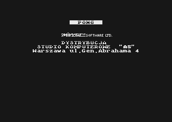 Pong atari screenshot