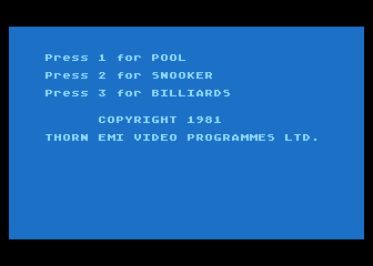 Pool / Snooker / Billiards atari screenshot