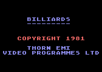 Pool / Snooker / Billiards atari screenshot