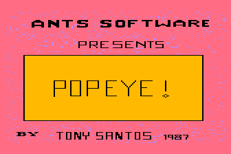 Popeye in Action atari screenshot