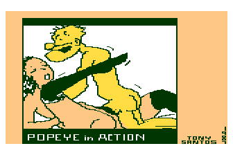 Popeye in Action atari screenshot