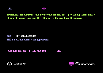 PQ - The Party Quiz Game - Bible Edition 1 atari screenshot