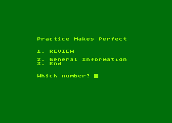 Practice Makes Perfect atari screenshot