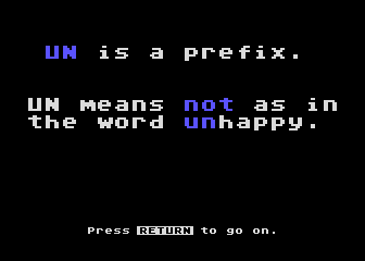 Prefixes atari screenshot