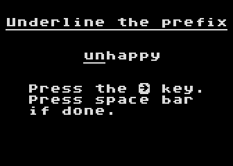 Prefixes atari screenshot