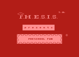 Preschool Fun atari screenshot